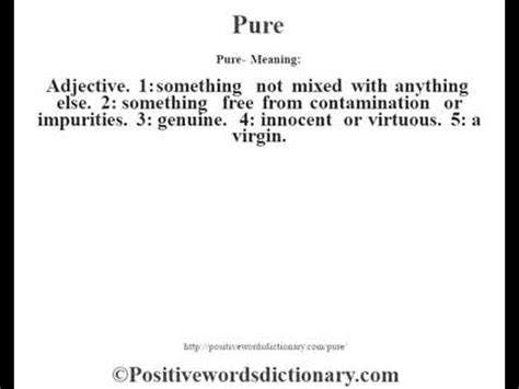 pure meaning in tagalog